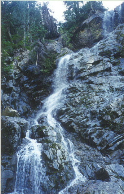 Image 1 of 1<br />Lower cascade of Della Falls